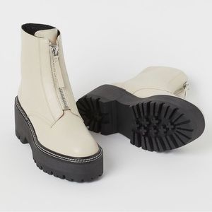 Faux Leather H&M boots sz 7 (EU38)